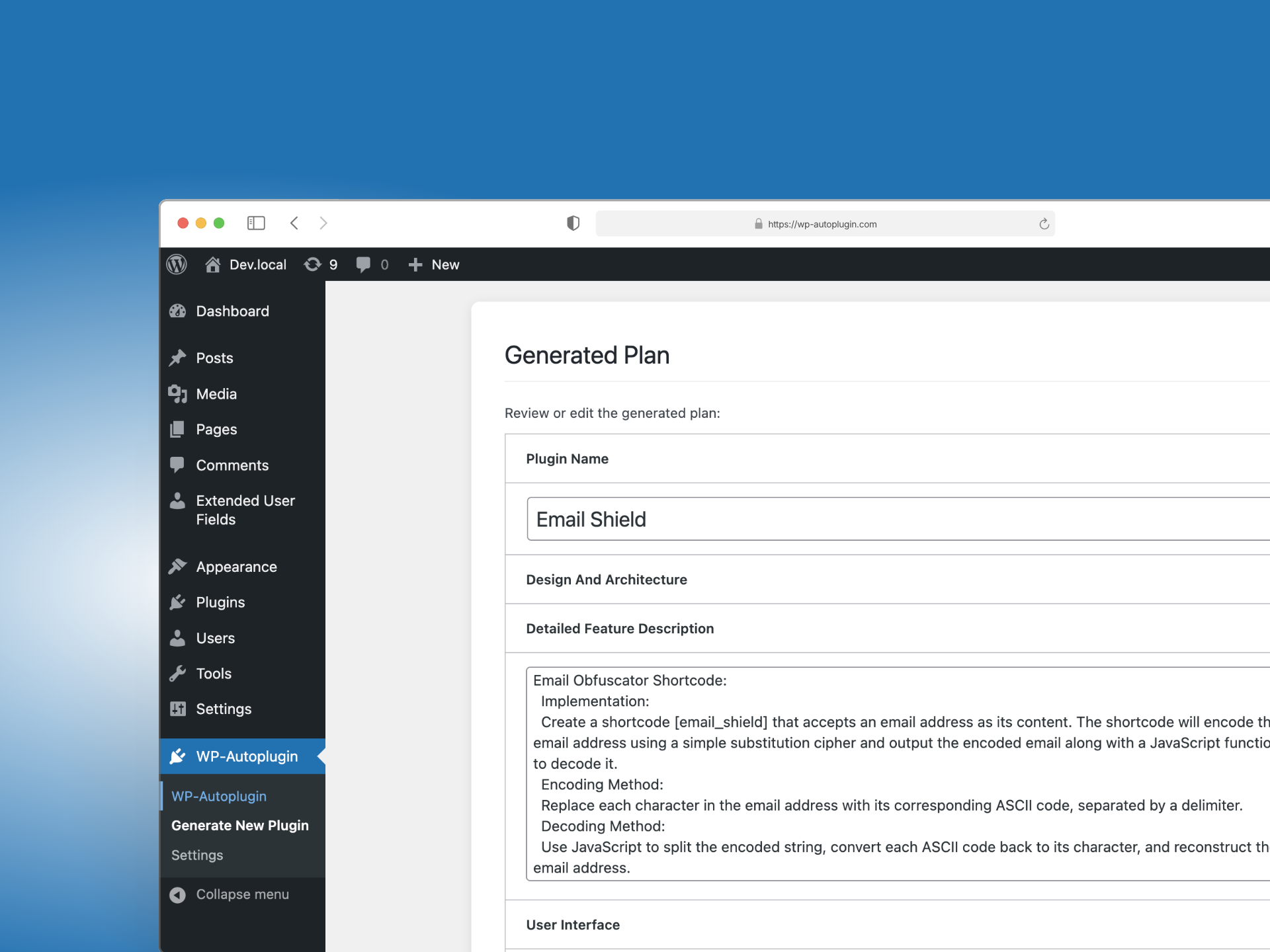 WP-Autoplugin - AI-Powered WordPress Plugin Creation